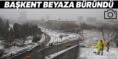 Başkent beyaza büründü