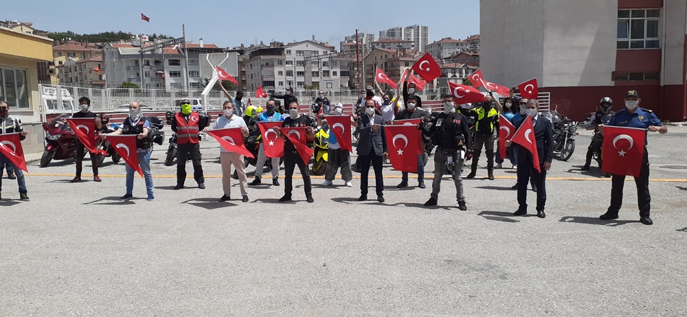 Başkentte 19 Mayıs coşkusunun en güzel görüntüleri motosikletli kortejden çıktı