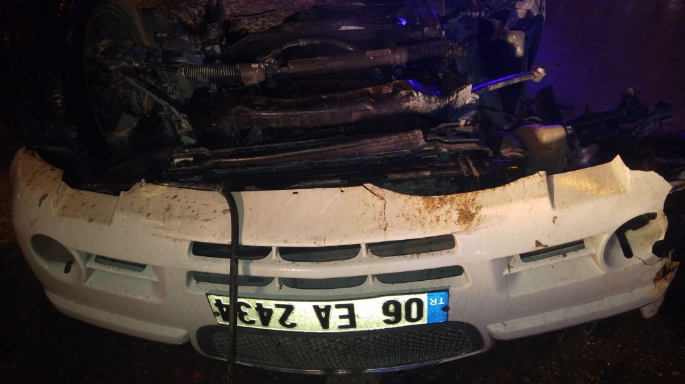Başkentte Takla Atan Otomobilin Sürücüsünün Kolu Koptu
