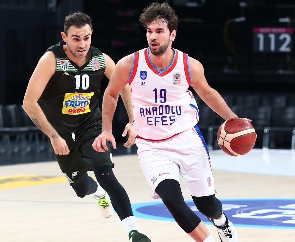 Basketbol Süper Lig: Anadolu Efes: 91 - Bursaspor: 58