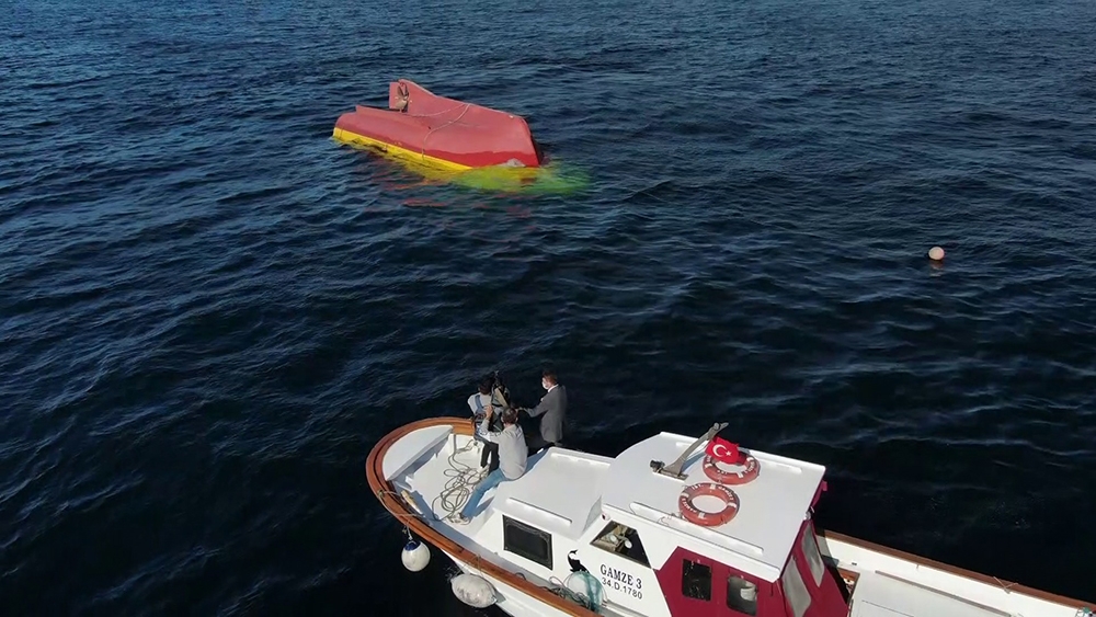 Batan balıkçı teknesi drone kamerasında