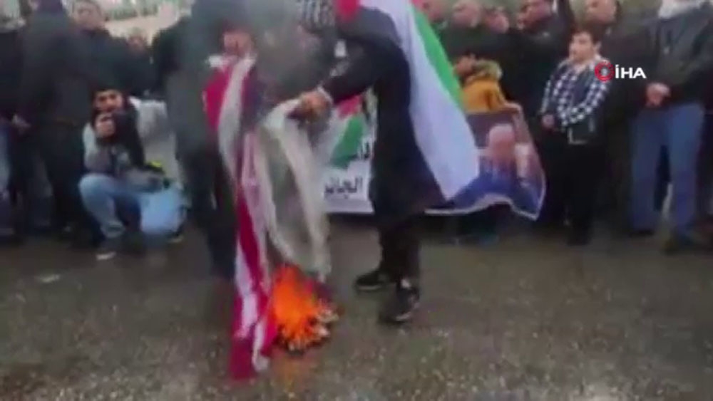 Batı Şeria’da “Yüzyılın Anlaşması” protesto edildi