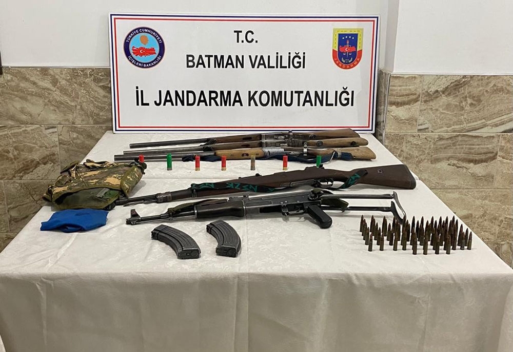 Batman’da mühimmat ele geçirildi