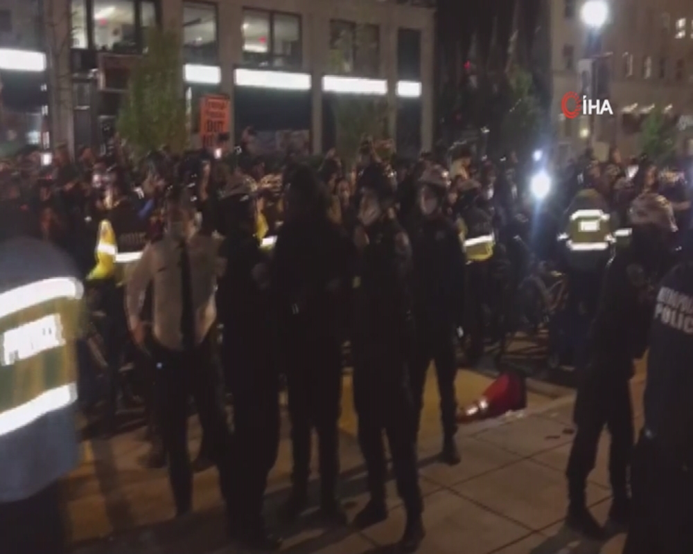 Beyaz Saray yakınındaki protestolarda 1 kişi gözaltına alındı