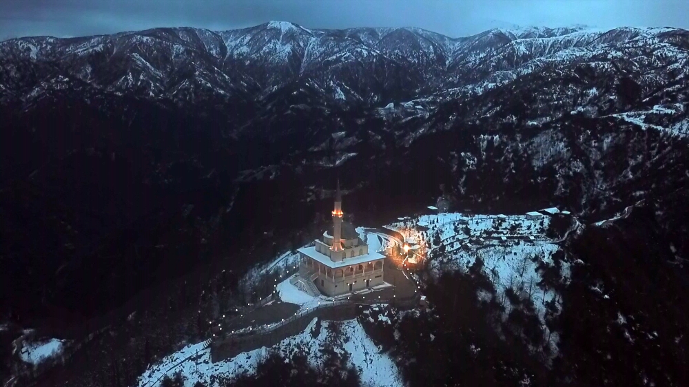 Beyaza bürünen Türkiye havadan görüntülendi