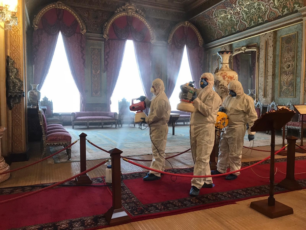 Beylerbeyi Sarayı’nda korona virüs önlemi