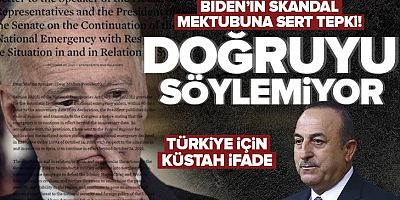 Biden'ın skandal mektubuna Türkiye'den tepki