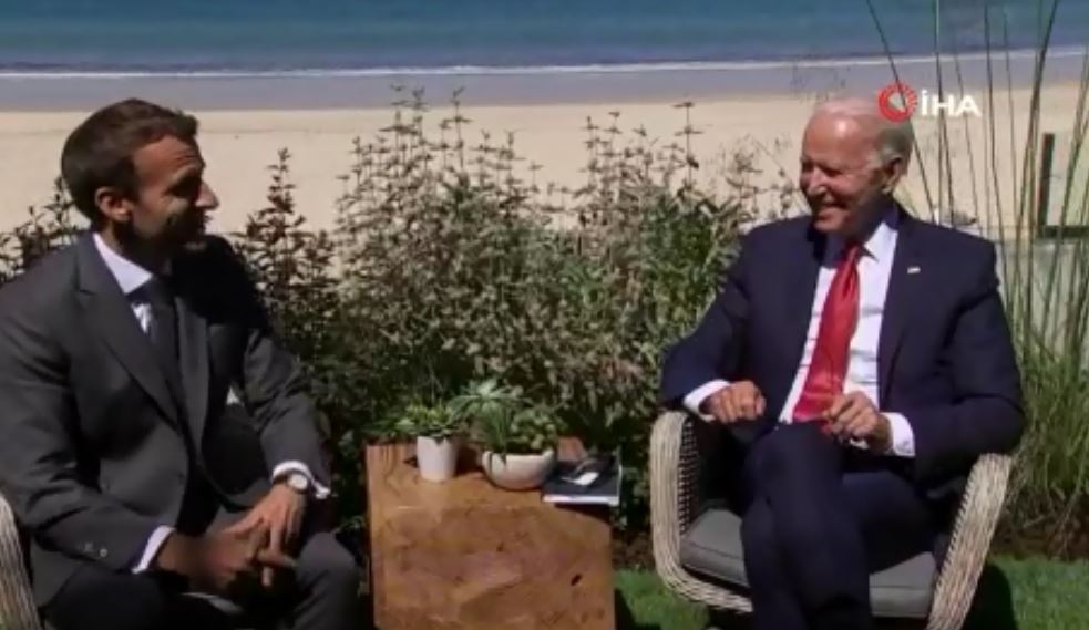 Biden ve Macron’dan G7 görüşmesi