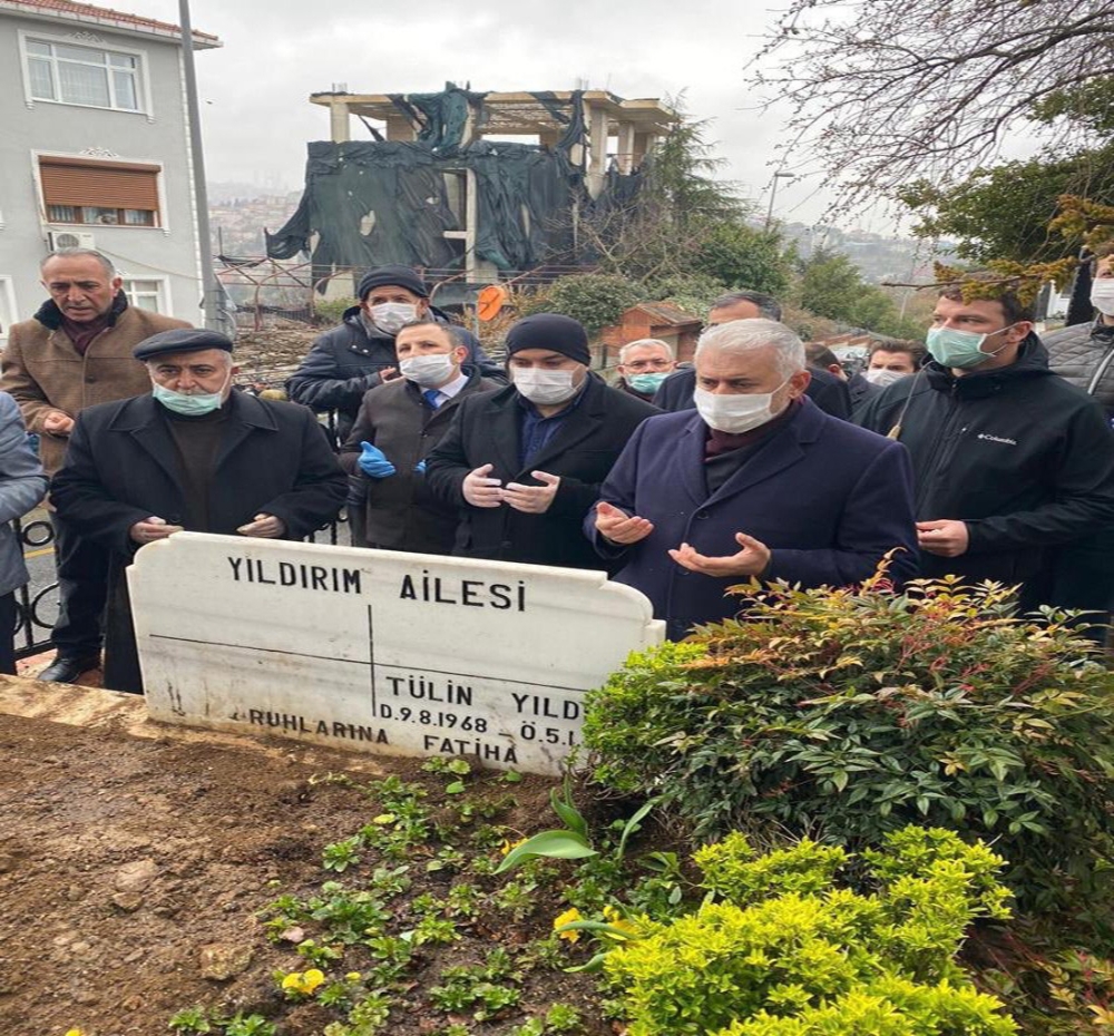 Binali Yıldırım’ın kayınvalidesi toprağa verildi