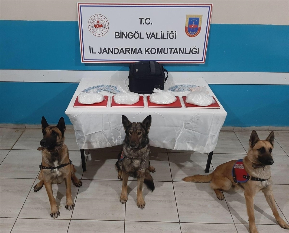 Bingöl’de 1 milyon TL değerinde 4 kilo metamfetamin ele geçirildi
