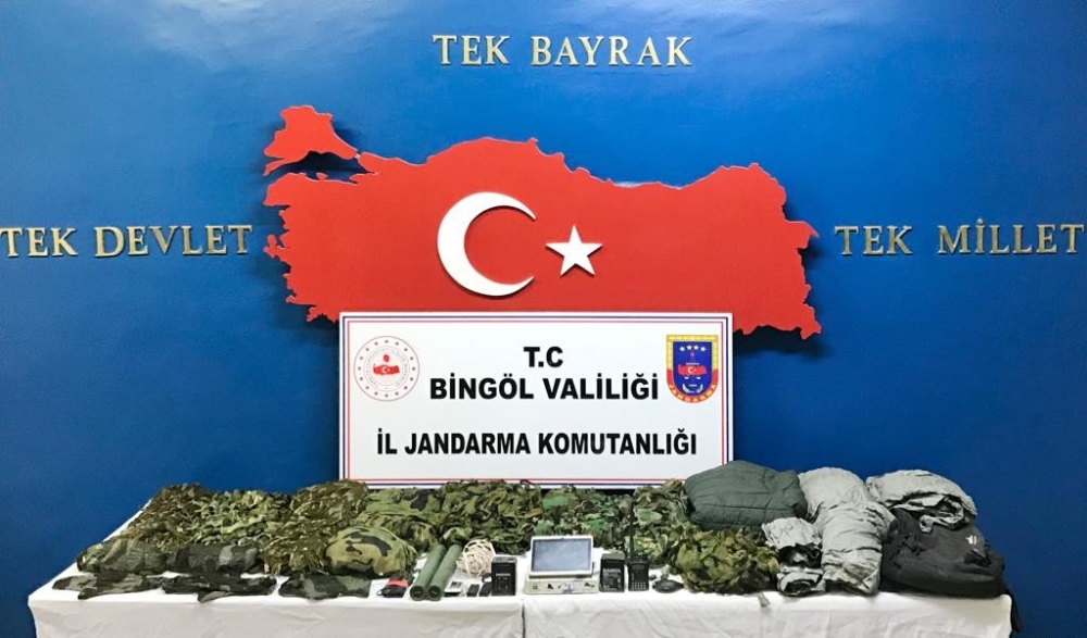 Bingölde Terör Operasyonu, Çok Sayıda Malzeme Ele Geçirildi