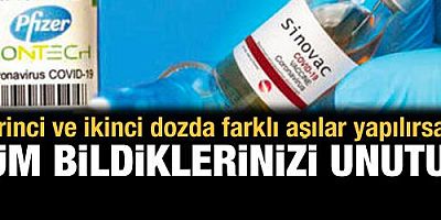 Birinci ve ikinci dozda farklı aşılar yapılırsa... Tüm bildiklerinizi unutun