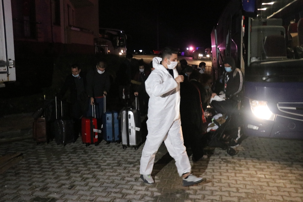 Birleşik Arap Emirlikleri’nden Bolu’ya getirilen 353 kişi yurda yerleştirildi