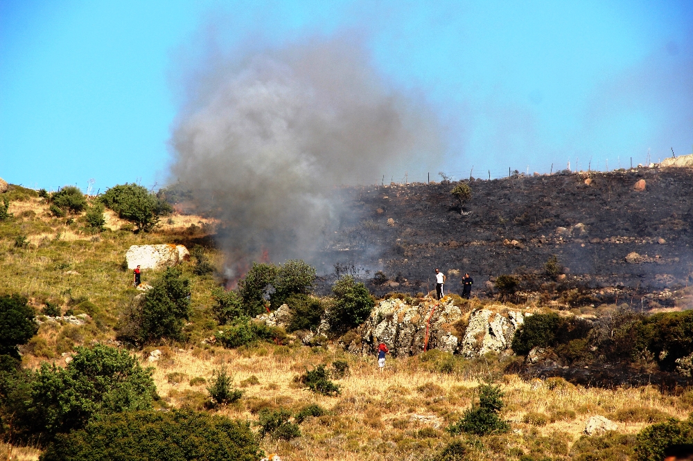 Bodrum’da korkutan yangın