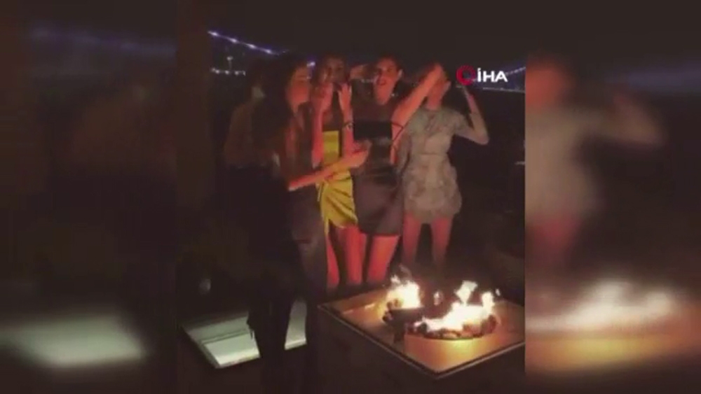 Boğaz’da tepki çeken doğum günü partisi