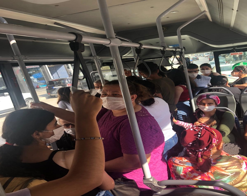 Bu görüntüler halk otobüsünde çekildi