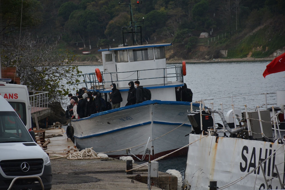 Bu tekneden kaçak 115 göçmen çıktı