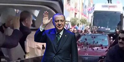 Bursa'ya Togg'la gelen Cumhurbaşkanı Erdoğan'a sevgi seli