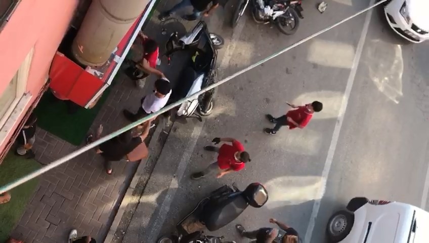 Bursa’da pala ve sopalı esnaf kavgası kamerada...