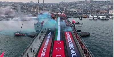 Büyük Filistin Yürüyüşü! Katil İsrail zulmüne karşı Türkiye tek yürek     