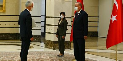 Büyükelçiler Cumhurbaşkanı Erdoğan'a güven mektubu sundu