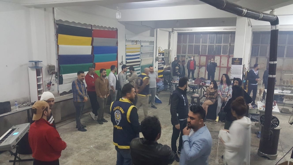 Çadır deposunu eğlence mekanına çevirenlere 60 bin lira ceza