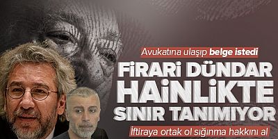   Can Dündar'ın çifte kirli planı! İftiraya ortak ol sığınma hakkını al..