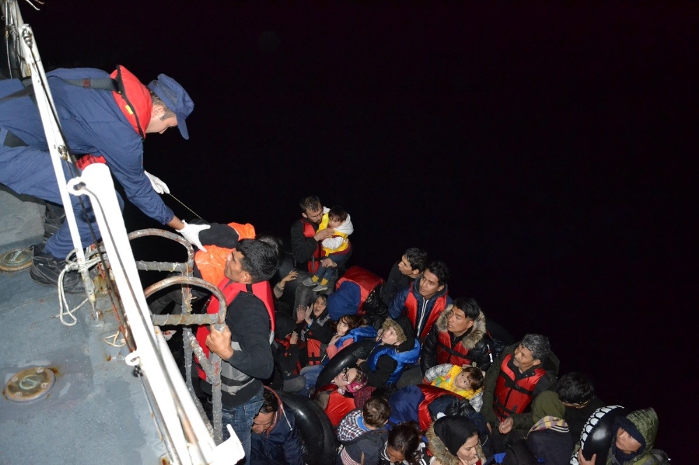 Çanakkale Açıklarında 51 Düzensiz Göçmen Yakalandı