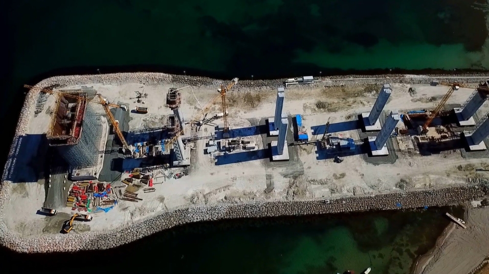 Çanakkale Boğaz Köprüsü’nün kuleleri 270 metreye ulaştı