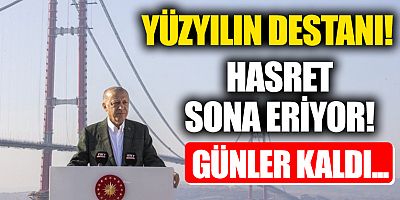 Çanakkale Köprüsü'nün açılışı için geri sayım...