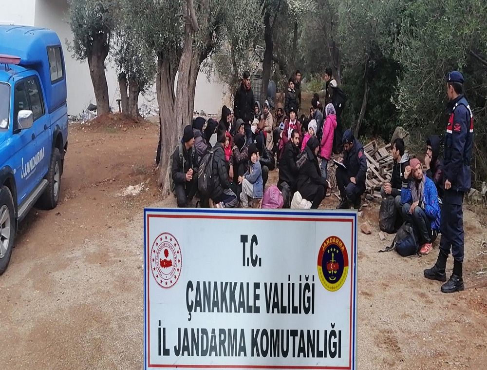 Çanakkalede 201 Mülteci Yakalandı