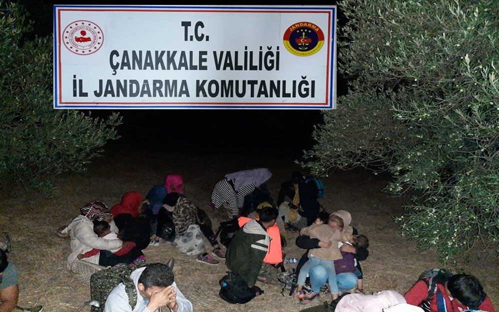 Çanakkale’de 73 mülteci yakalandı