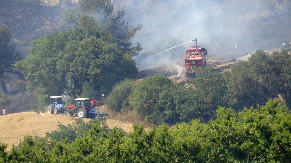 Çanakkale’deki yangın devam ediyor