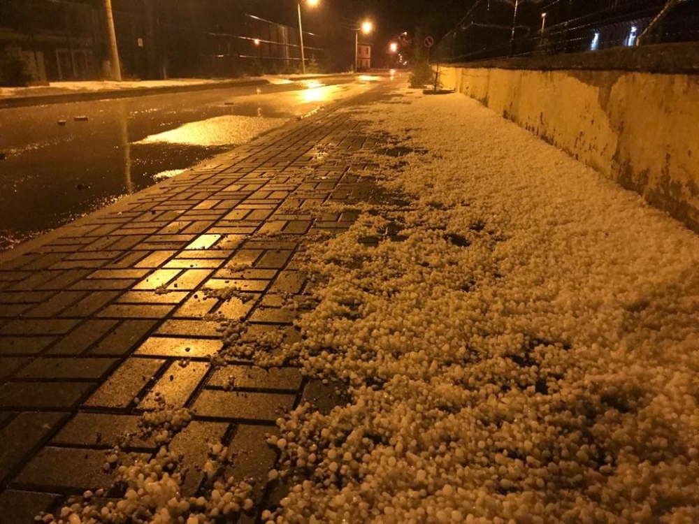 Çankırı’da önce yağmur sonra dolu etkili oldu
