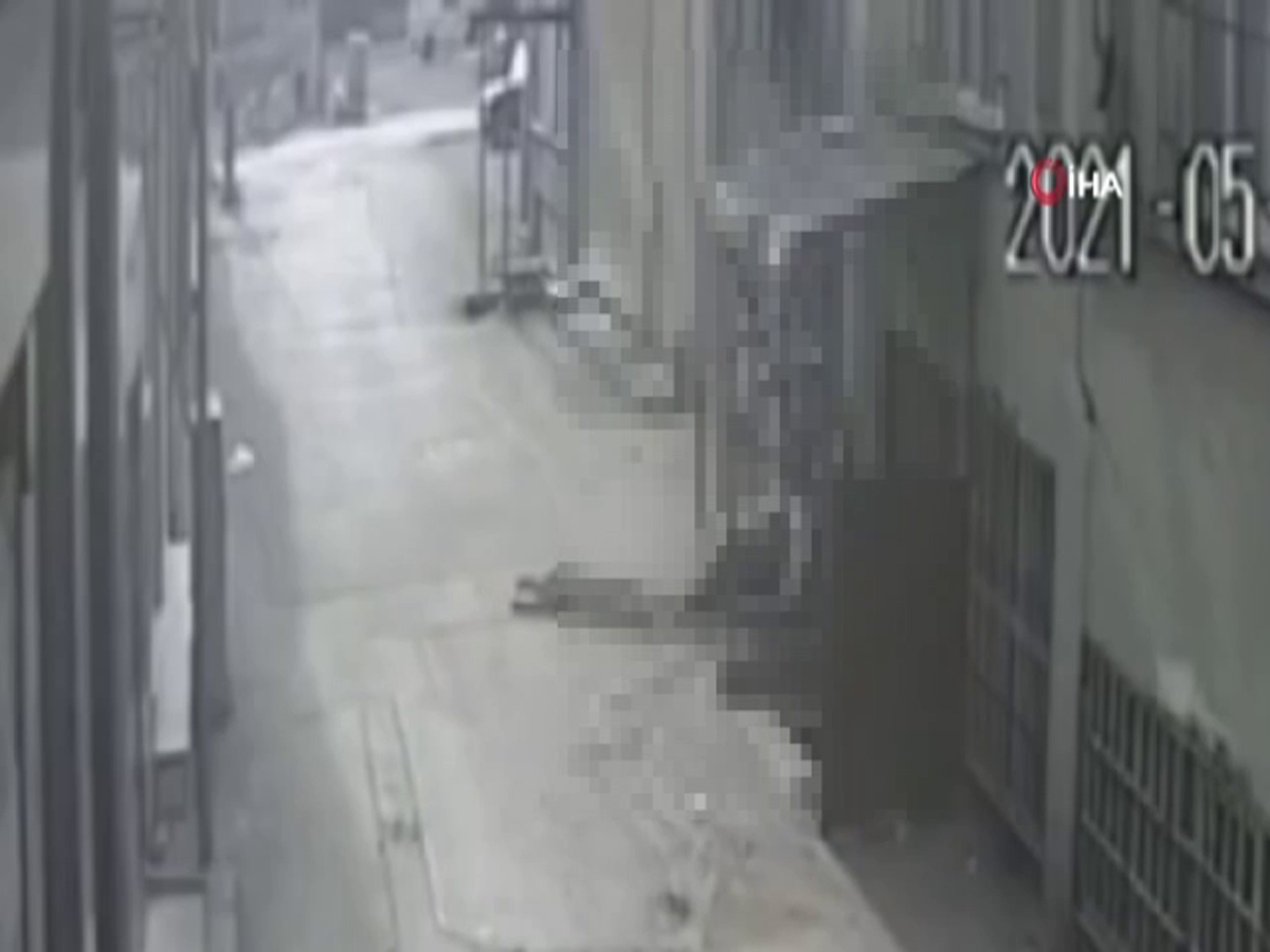 Caraskal koptu...Genç adam 5.kattan böyle düştü
