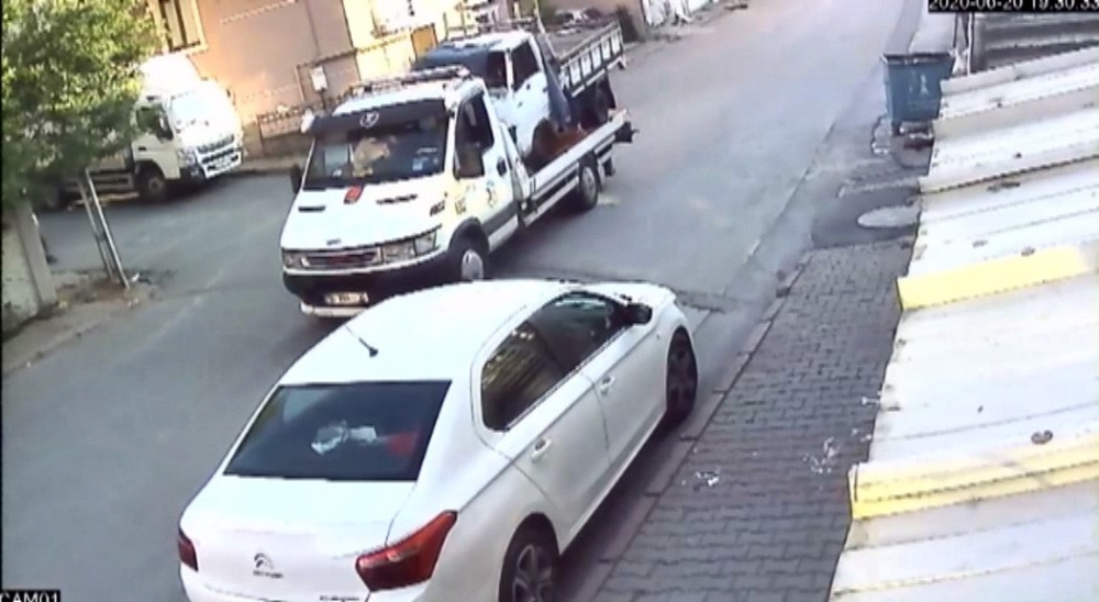 Çekicili hırsızlar yakalandı