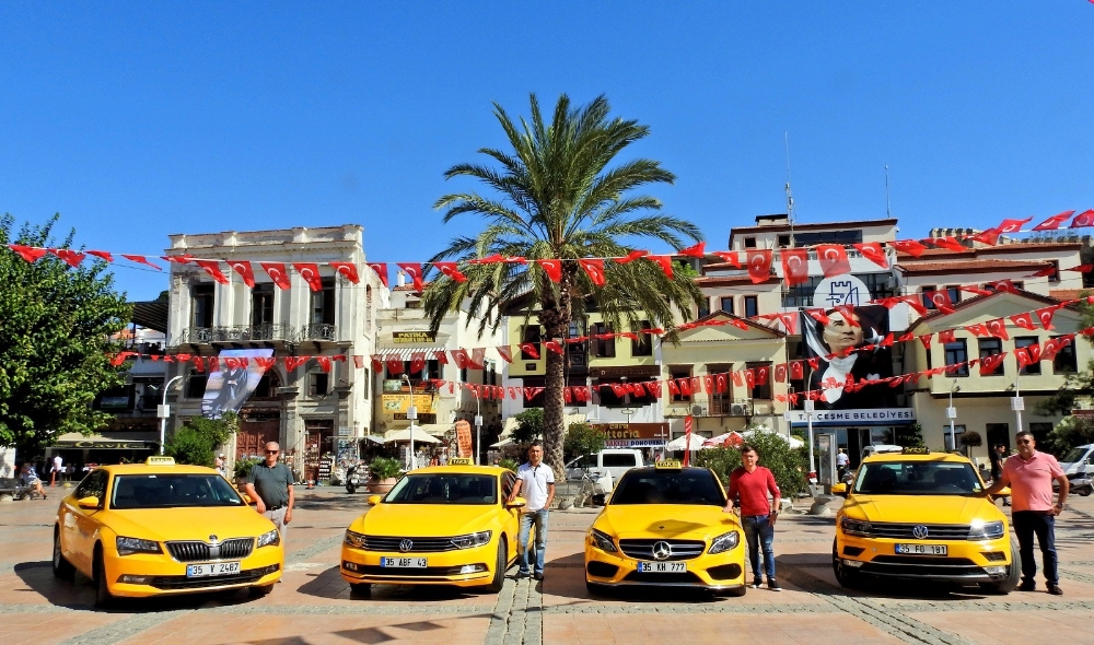 Çeşme’de de taksi ücretlerine zam