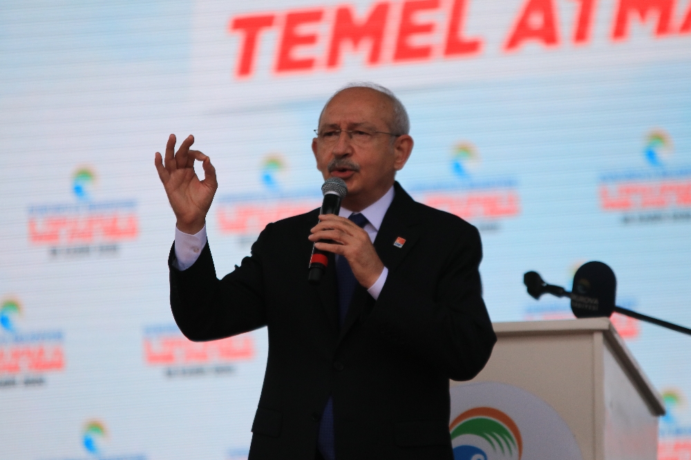 CHP Genel Başkanı Kemal Kılıçdaroğlu Adana’da toplu açılış ve temel atma törenine katıldı