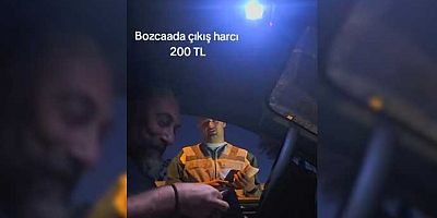 CHP'li Bozcaada Belediyesi'nin 200 TL çıkış harcına tepki
