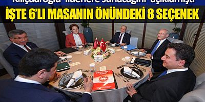 CHP'nin 6'lı masaya sunacağı '8 seçenekli çalışma'nın ayrıntıları belli oldu