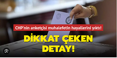 CHP'nin anketçisi muhalefetin hayallerini yıktı! Dikkat çeken detay!