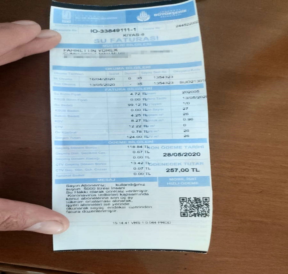 CHP’li meclis üyesinden İSKİ’ye fatura tepkisi