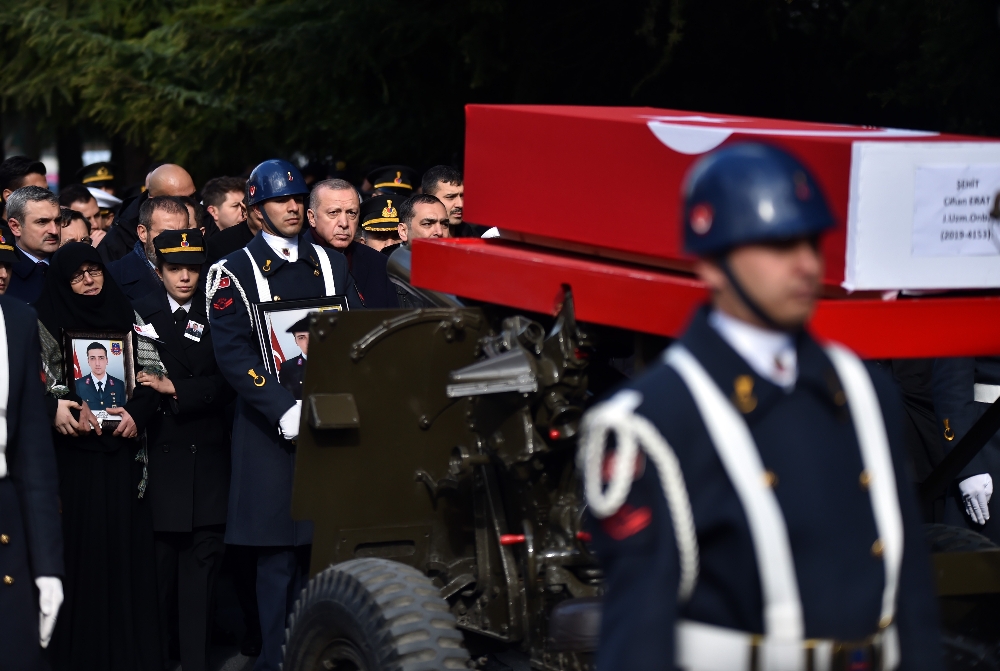 Çığ şehidi son yolculuğuna uğurlandı