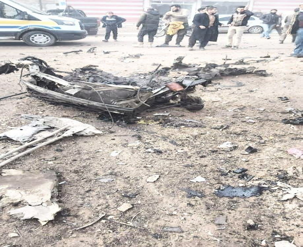 Cindires’te bombalı araçla saldırı: 1 ölü, 8 yaralı
