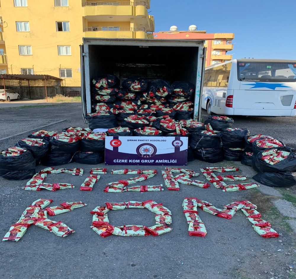 Cizrede 1.5 Ton Kaçak Çay Ele Geçirildi