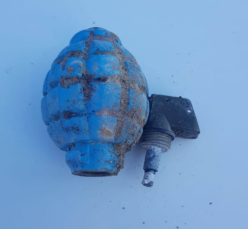 Çöplükte Pimi Çekilmiş El Bombası Bulundu