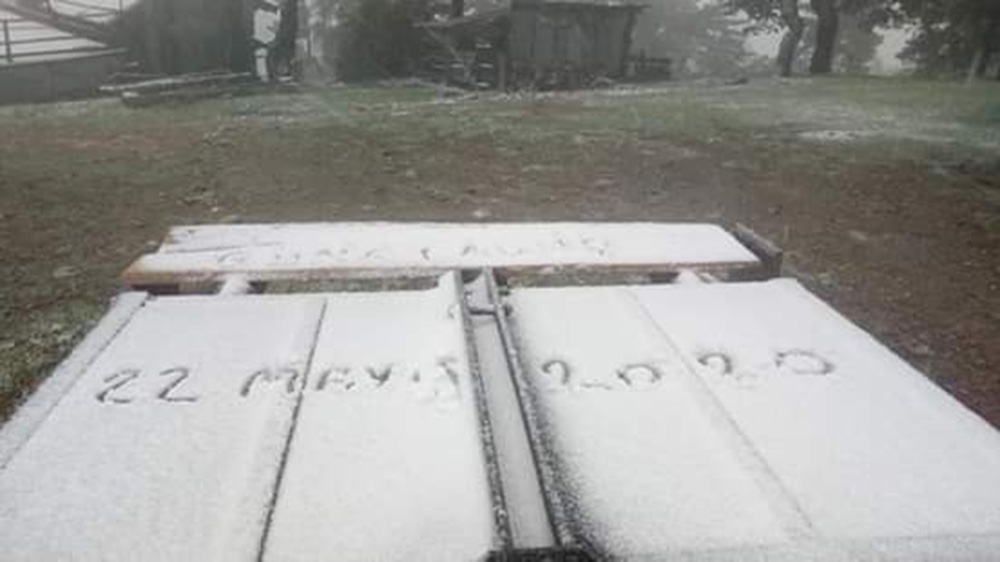 Çorum’da Mayıs ayında kar sürprizi
