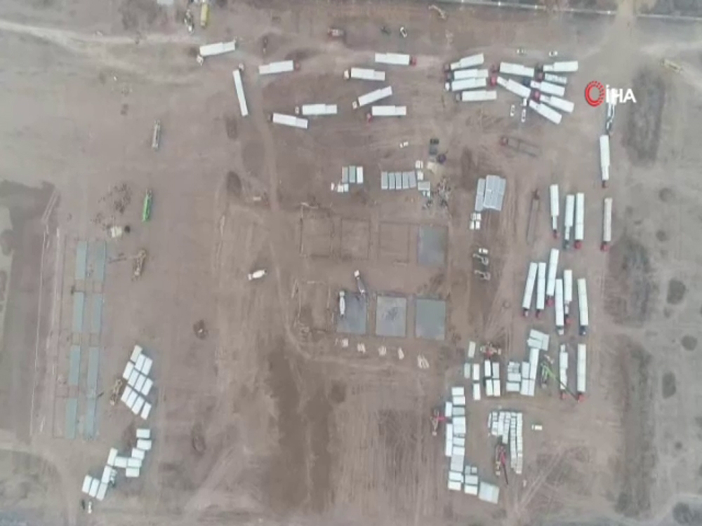 Covid-19 salgınında artan vakalar üzerine Hebei’de izolasyon merkezi inşa ediliyor