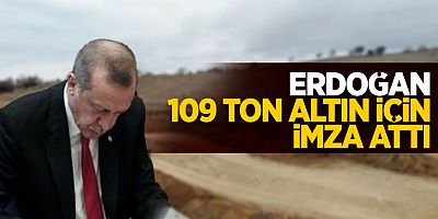 Cumhurbaşkanı Erdoğan 109 ton altın için imza attı  