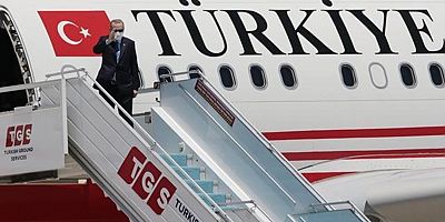 Cumhurbaşkanı Erdoğan 2 günlük resmi ziyaret için Türkmenistan'a gitti